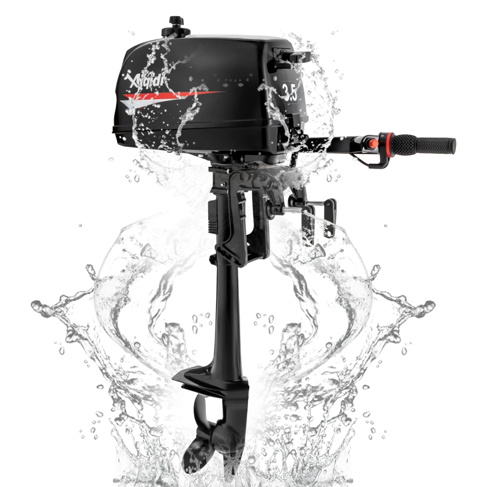 2 Stroke 3.5HP Outboard Motor Boat Engine w/Water Cooling Heavy Duty + tool bag