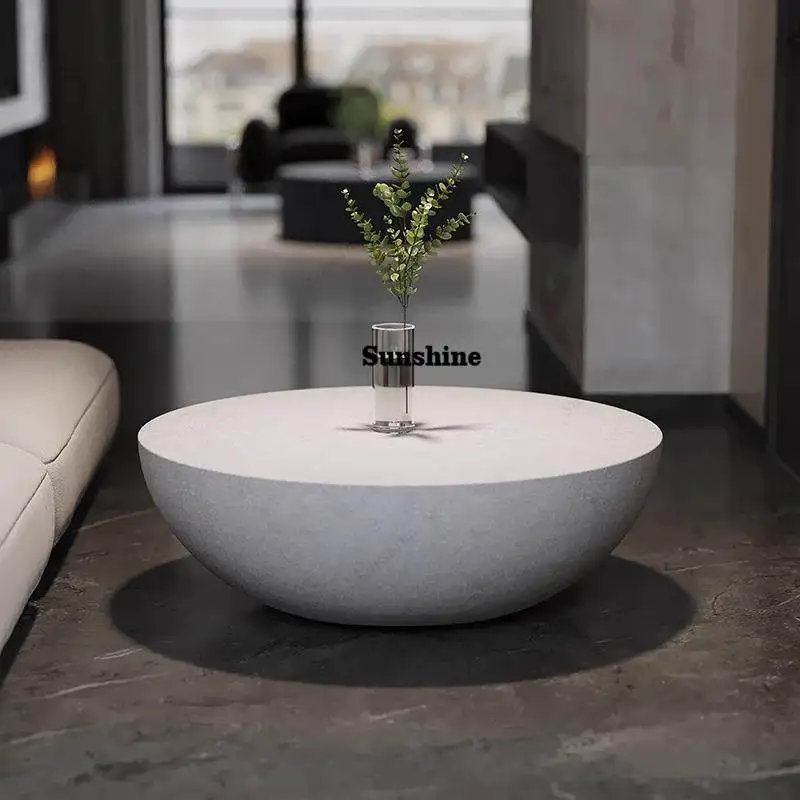 Small apartment furniture Nordic living room modern simple round table