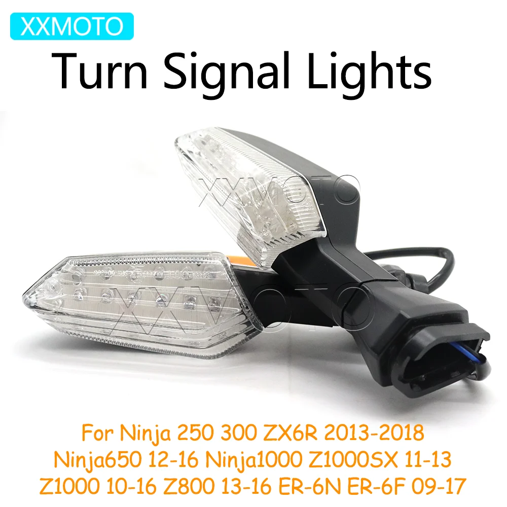 

For KAWASAKI NINJA650 NINJA 300 250 650 1000 Z100 Z1000SX Z 1000 SX ER6N ER6F ER-6F ER-6N ZX 6R Motorcycle Turn Signals Lights