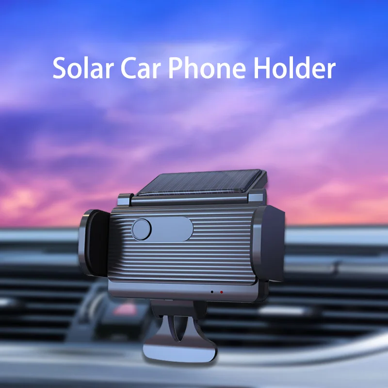 

Car Wireless Charger Phone Holder New Solar Powered Electric Car Phone Holder Automatic Electric Open And Closing Car Holder