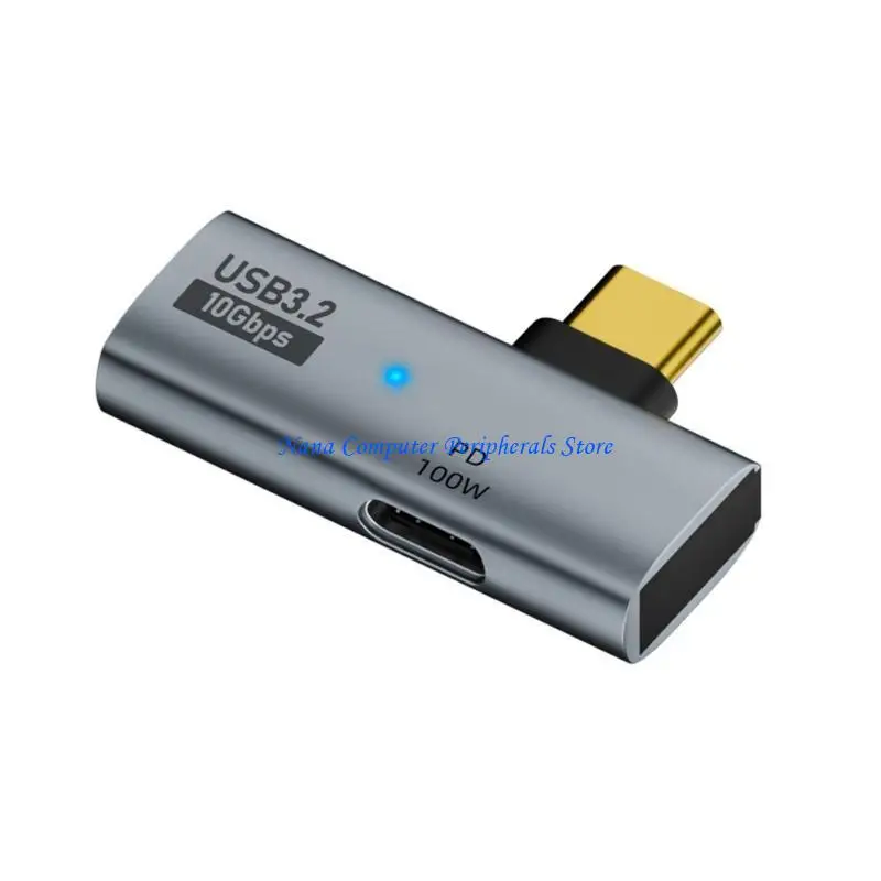 F68C Aluminum Alloy Type C Hub Adapter Support 10Gbps OTG and PD 100W Fast Charging
