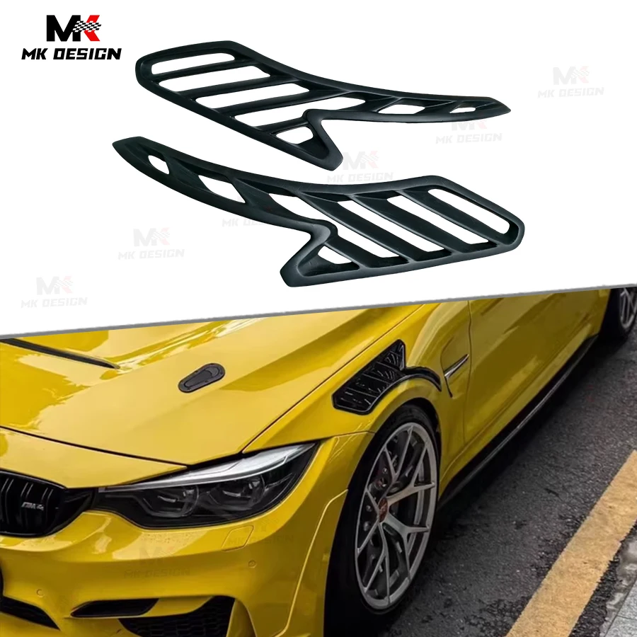 

For BMW F80 M3 F82 F83 M4 2015-2020 FRP Side Fender Air Vent Trim Cover Car Exterior Intake Mouldings Strip Car Accessories