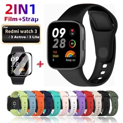 Replacement Watch Strap For Xiaomi Redmi Watch 3 Watchbands Strap For Redmi Watch 3 Active with Screen Protector Correa Bracelet
