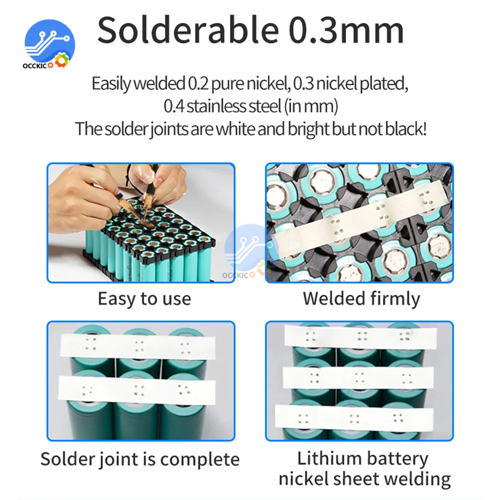 Imagem -03 - Portátil Níquel Spot Soldador Farad Capacitor Faça Você Mesmo Folha de Armazenamento de Energia Mini Casa 18650 Bateria de Lítio Weld 03 Milímetros