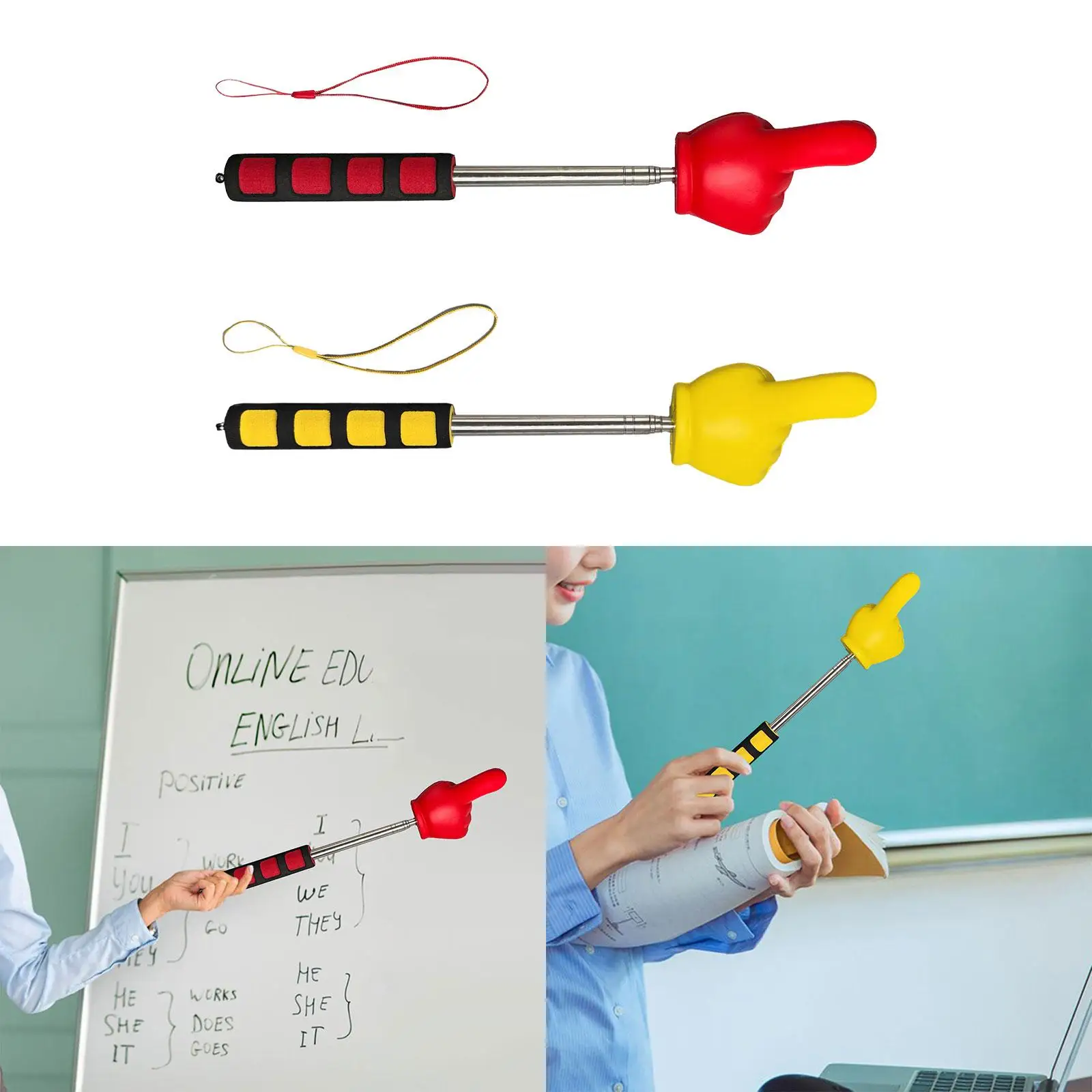 Imagem -04 - Ponteiro Telescópico para Professores Ponteiro Mini Ponteiro de Mão Apresentação Portátil para Professor Escritório