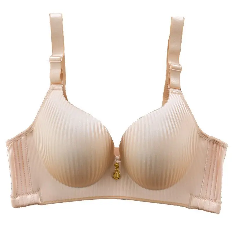 2024 nova menina 8cm sutiã engrossado copo de pão cozido no vapor roupa interior ajustável sem marca sem anel de aço lingerie de peito push up sutiãs