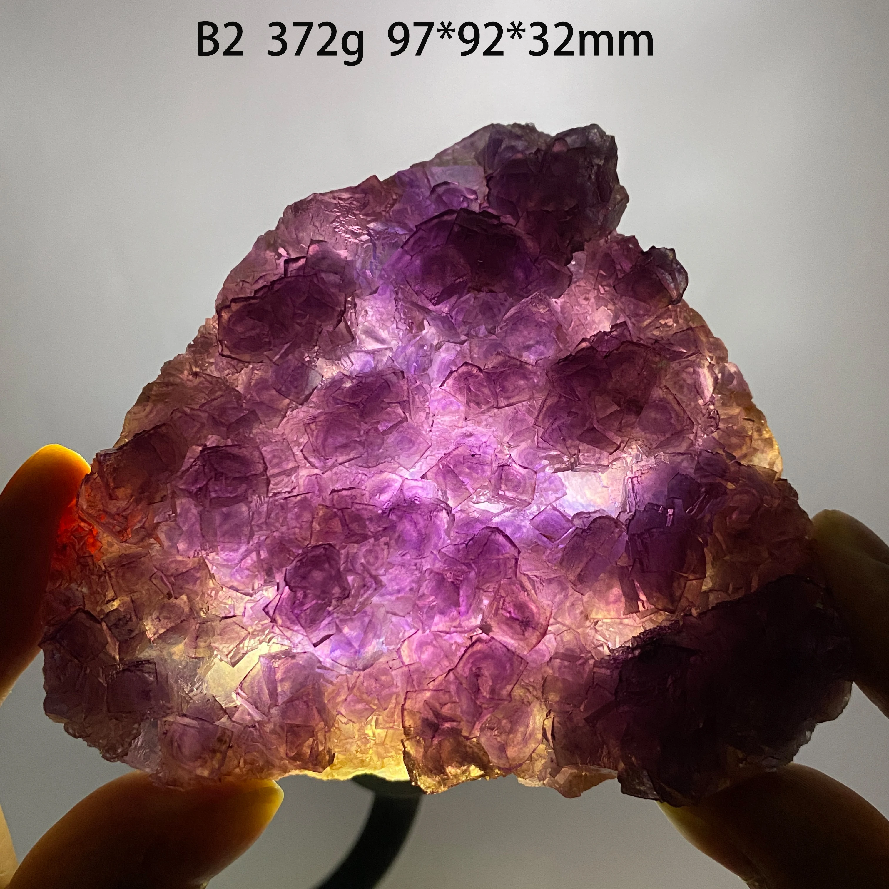 Natural Zhejiang Purple Fluorite Violet Raw Mineral Specimen Reiki Healing Crystal Teaching Home Decor Collection Gift Ornament