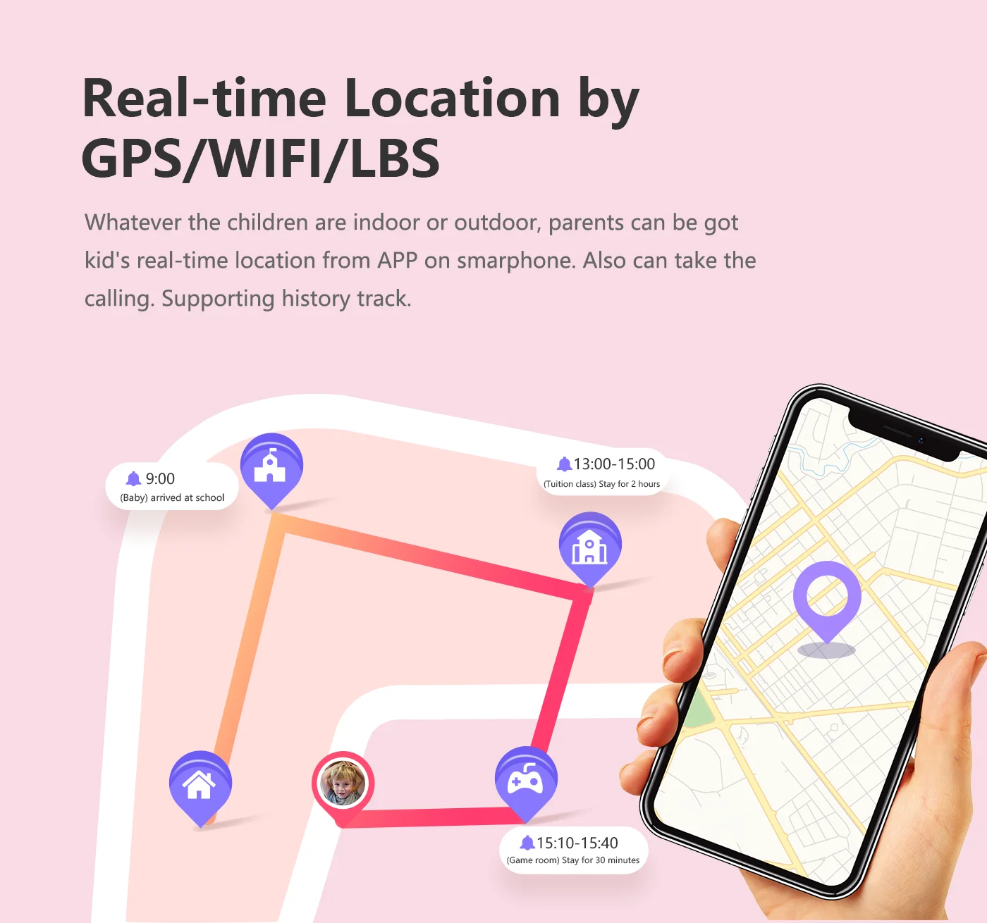 子供用スマートウォッチ,GPS,wifi,ビデオ通話,sos,防水ip67,カメラモニター,位置追跡,電話