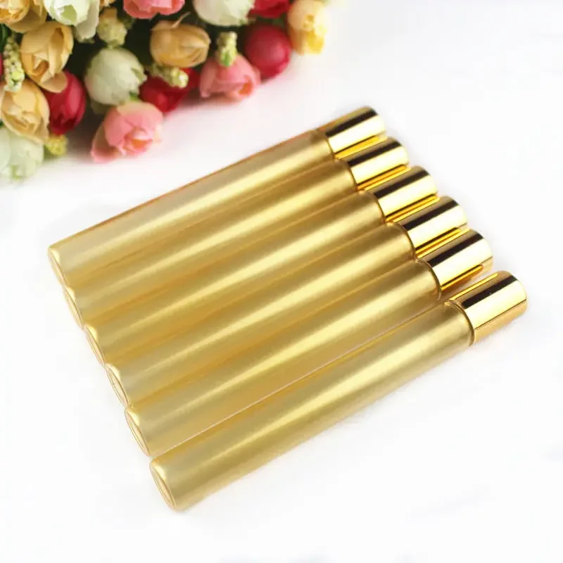 

1000pcs/lot 15ml Glass Perfume Roll on Bottle with Stainless Steel Ball Essential Oil Bottles Thin Sample Test Roller Vials