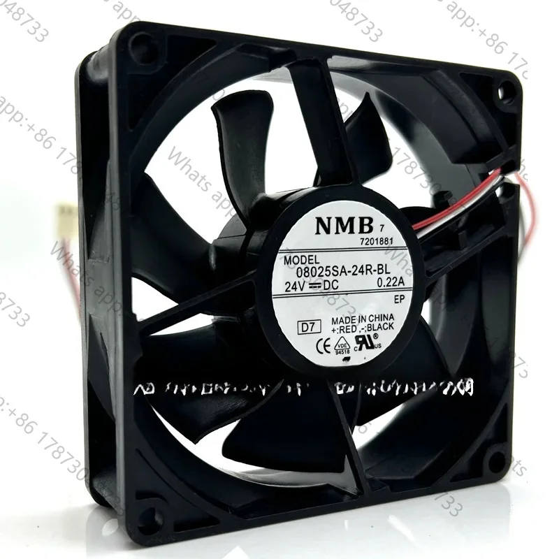 New original for nmb 08025SA-24R-BL 8025 8cm 24V 0.22A server chassis Computer fan