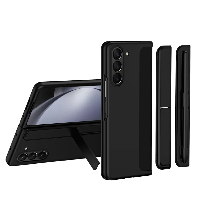 

For Samsung Galaxy Z Fold 6 5 5G Case 2 in 1 Detachable Module Anti-drop Flip Kickstand Cover with Stylus Pen