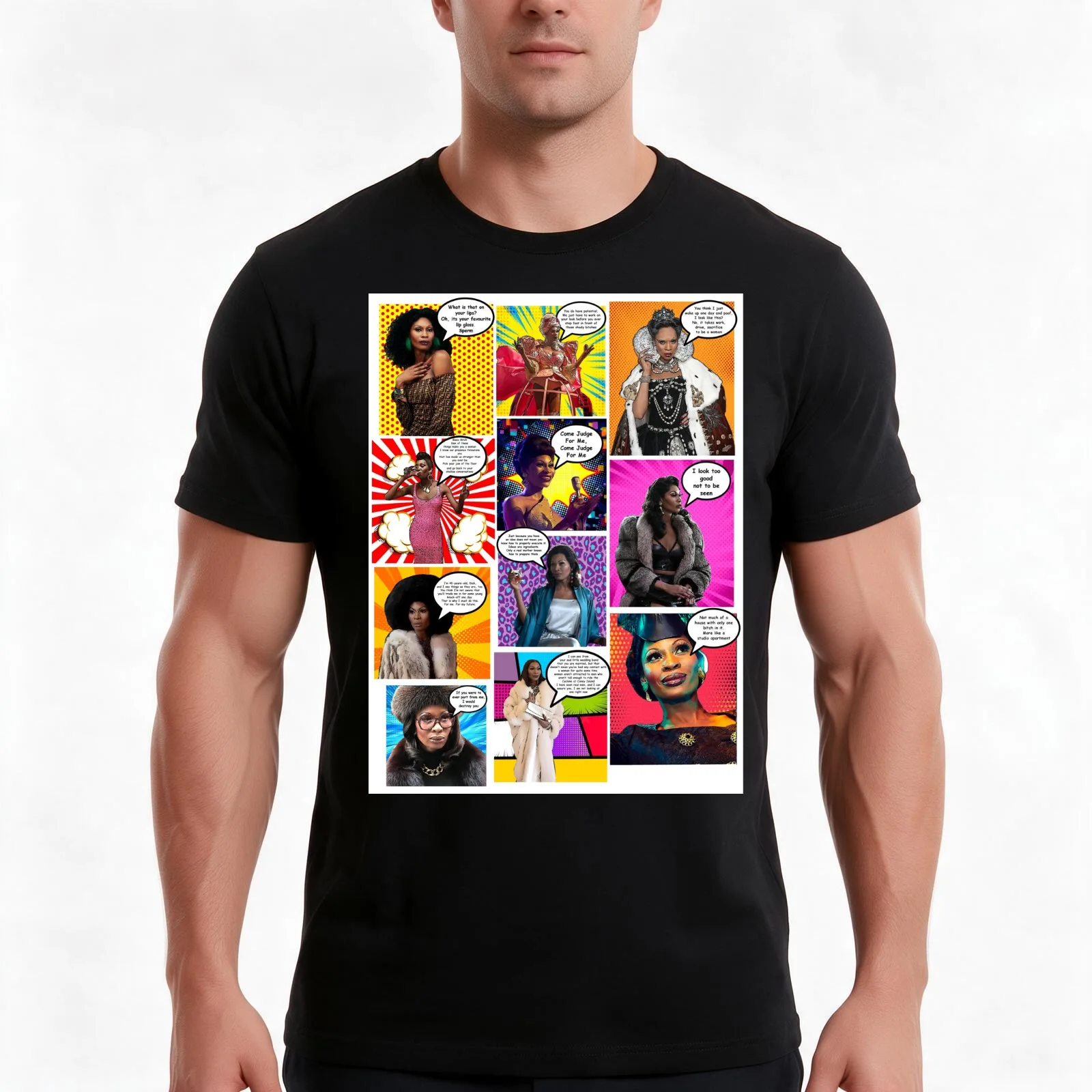 Strike A Pow WOW Pose With Elektra Abundance-Evangelista T-Shirt, Summer Casual Cotton Tee, Oversized Streetwear Tops
