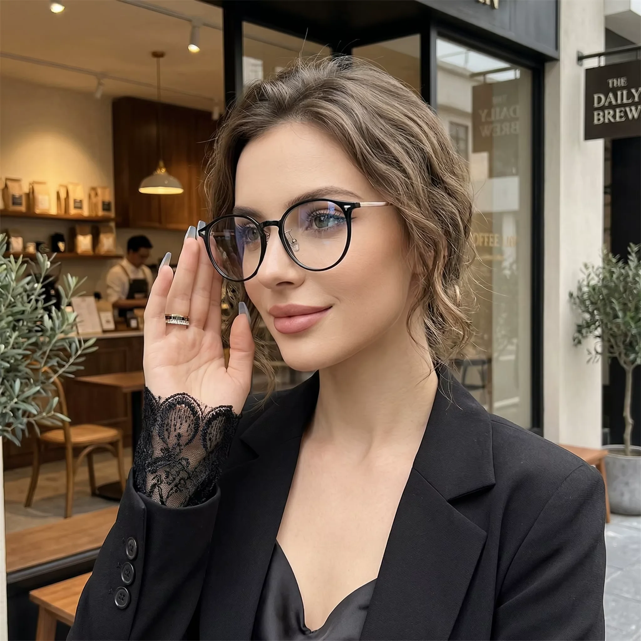 Best-selling Best-selling Fashion Round Frame Anti-blue Light Glasses, Myopia Nearsighted Glasses 100-400 Degree, Plano 0 Degree Available - Aliexpress Deal