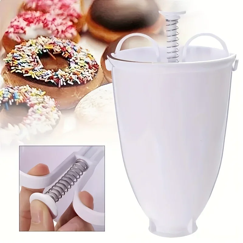 1 Pcs DIY Donut Maker Hand-held Batter Dispenser Meatball Maker Doughnut Machine Cake Cream Dispenser Kitchen Tools New