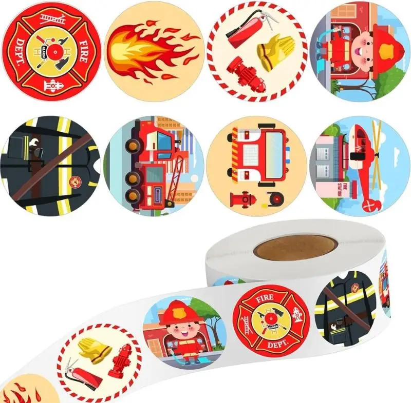 ملصقات D08B ملونة للأطفال، لاصقة متينة، ورق صديق للبيئة، أنشطة حرفية للفصل الدراسي #5