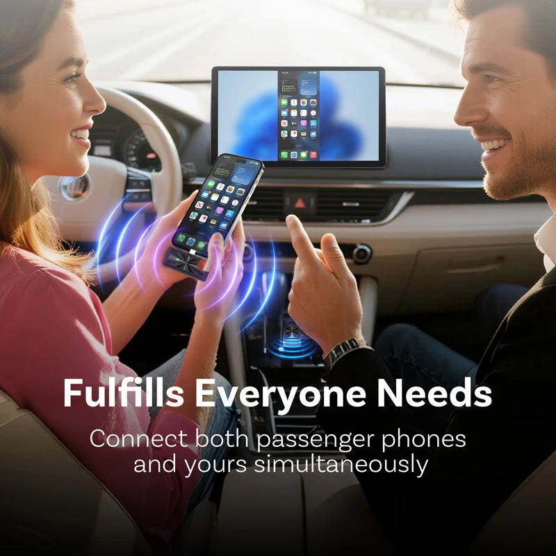  Mini Auto Wireless Adapter Tragbare Smart Car Streaming Box Plug & Play Verkabelt zu Wireless CarPlay Nfotainment Upgrade