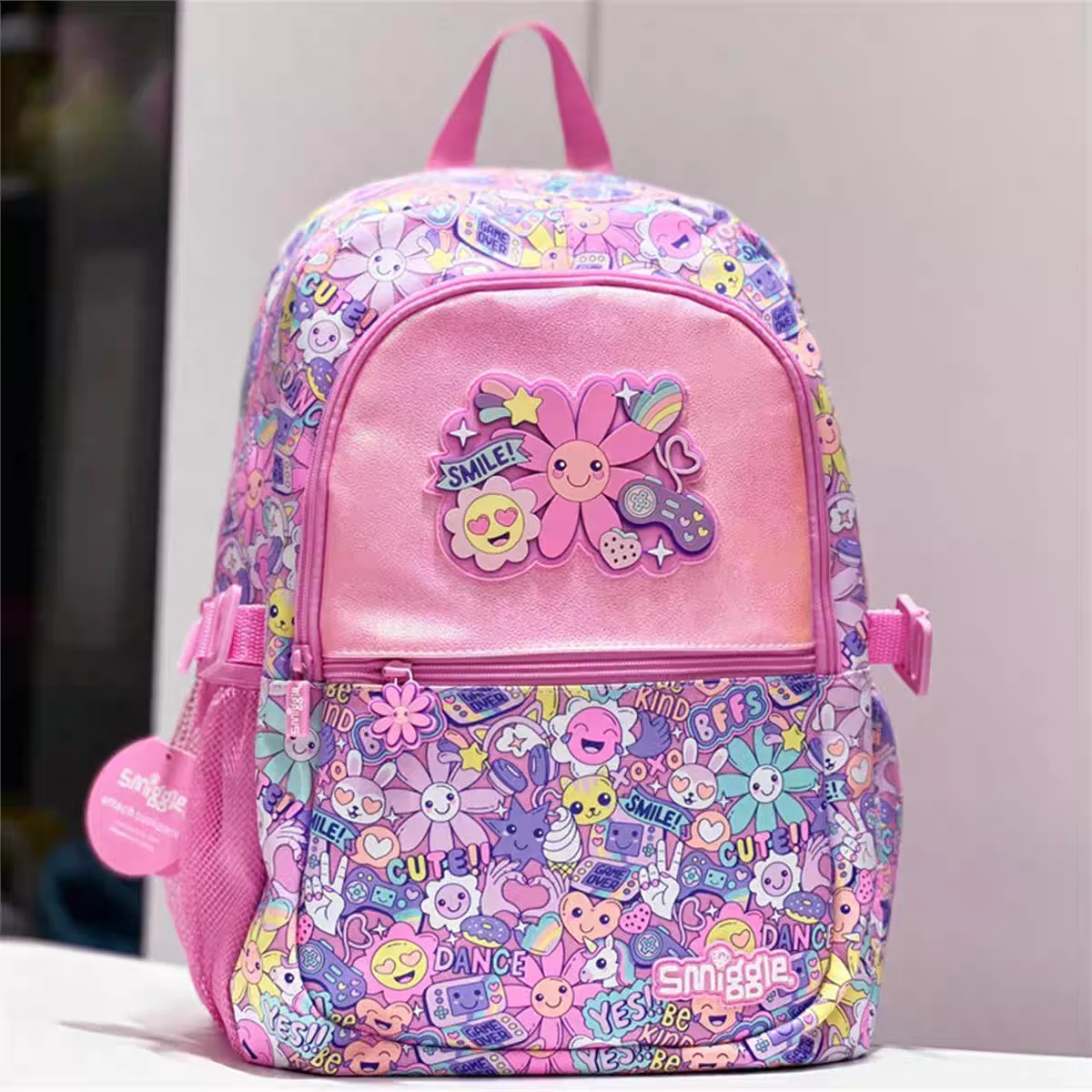 

Australia Smiggle Children School Bag Pencil Bag Wallet Water Cup Lunch Bag Cartoon Pink Sunflower Backpack Girl'S Gift