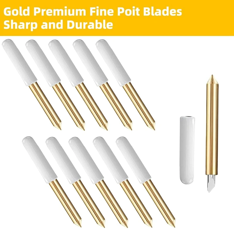 30Pc 45° Fine Point Blades For Cricut Maker 3/Maker/Explore 3/Explore Air 2/Air/One/Venture,Blade For Cuts Glitter Vinyl