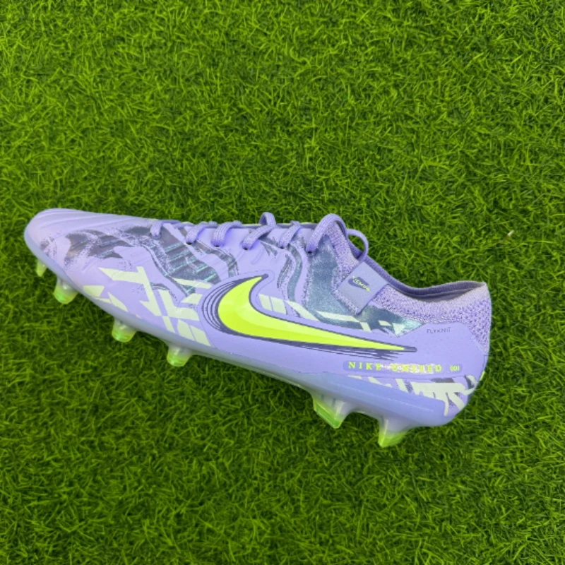 Nike Mercurial Superfly 10 Elite Purple Unisex Fashion FG Football Shoes High Top Firm Ground Durable Footwear HF1603-500