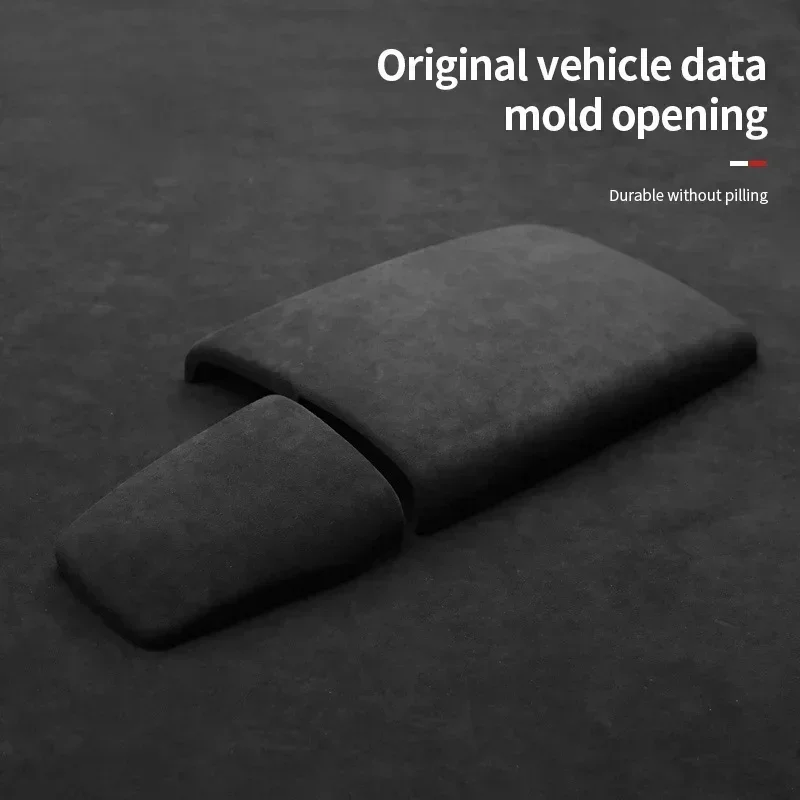 Suede Black,Red Car Armrest Case Lid Box Cover Panel Interior Accessories For LEXUS RX-RX300,RX350,RX450h 2016-2022