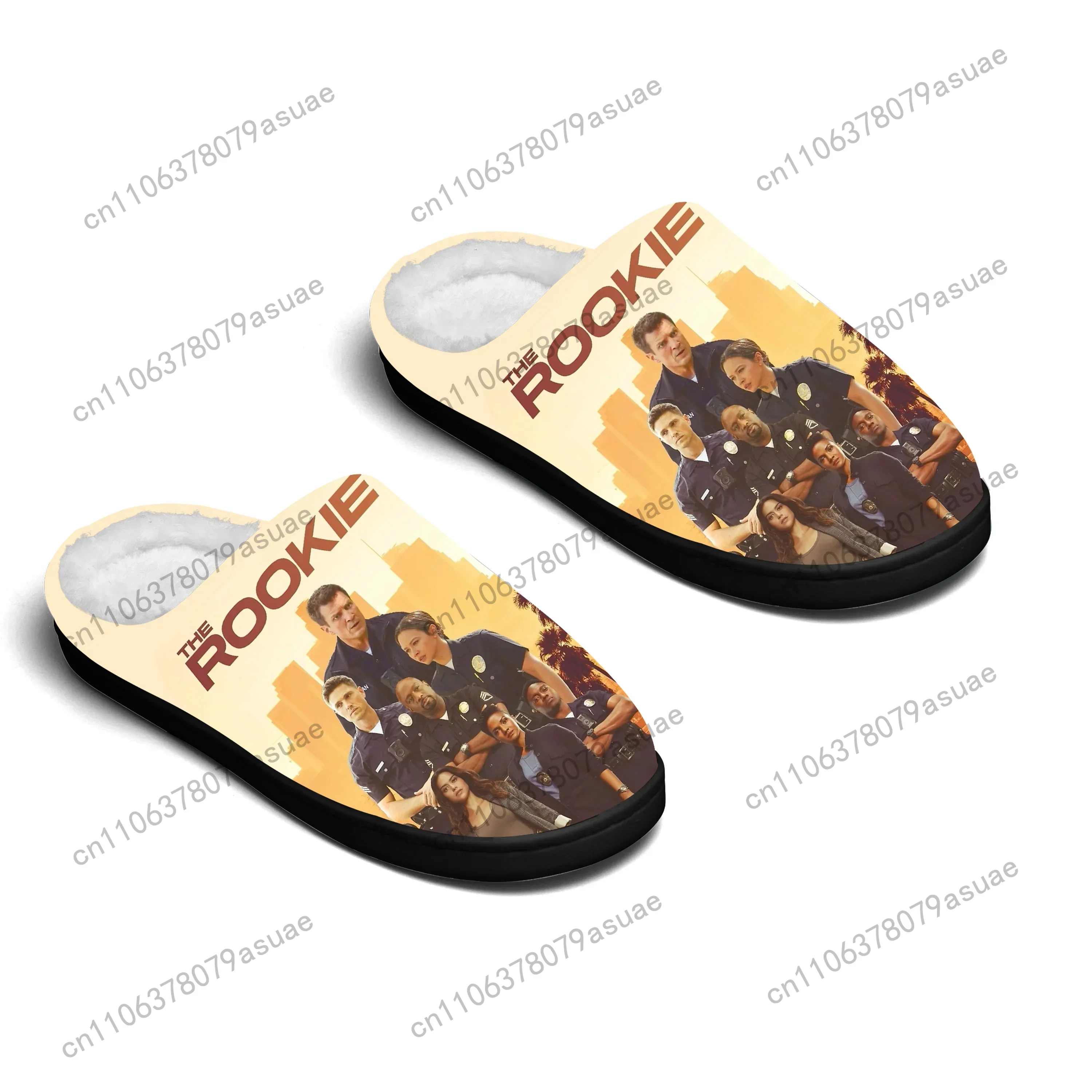 The Rookie TV Show Inspired Home Cotton Slippers Mens Womens Bedroom Keep Warm Cotton Slippers SPA Slipper Custom Slipper