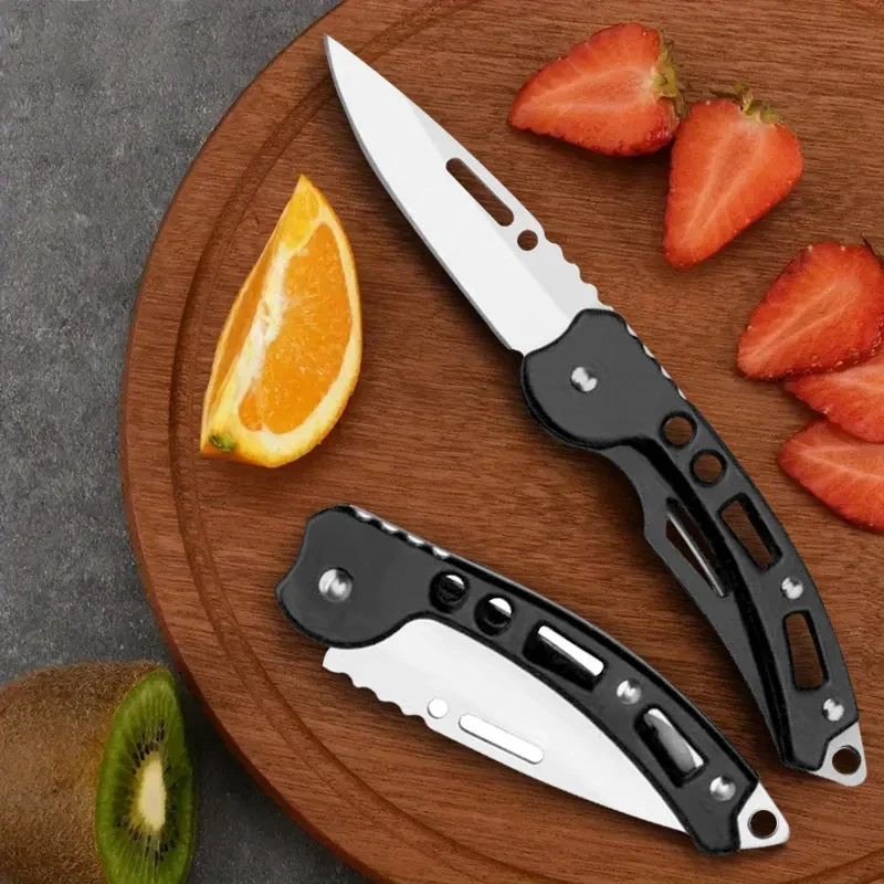 New Stainless Steel Folding Fruit Knife Outdoor Camping Knives Vegetable Fruit Peeling Knives Pocket Knife Kitchen Accessories