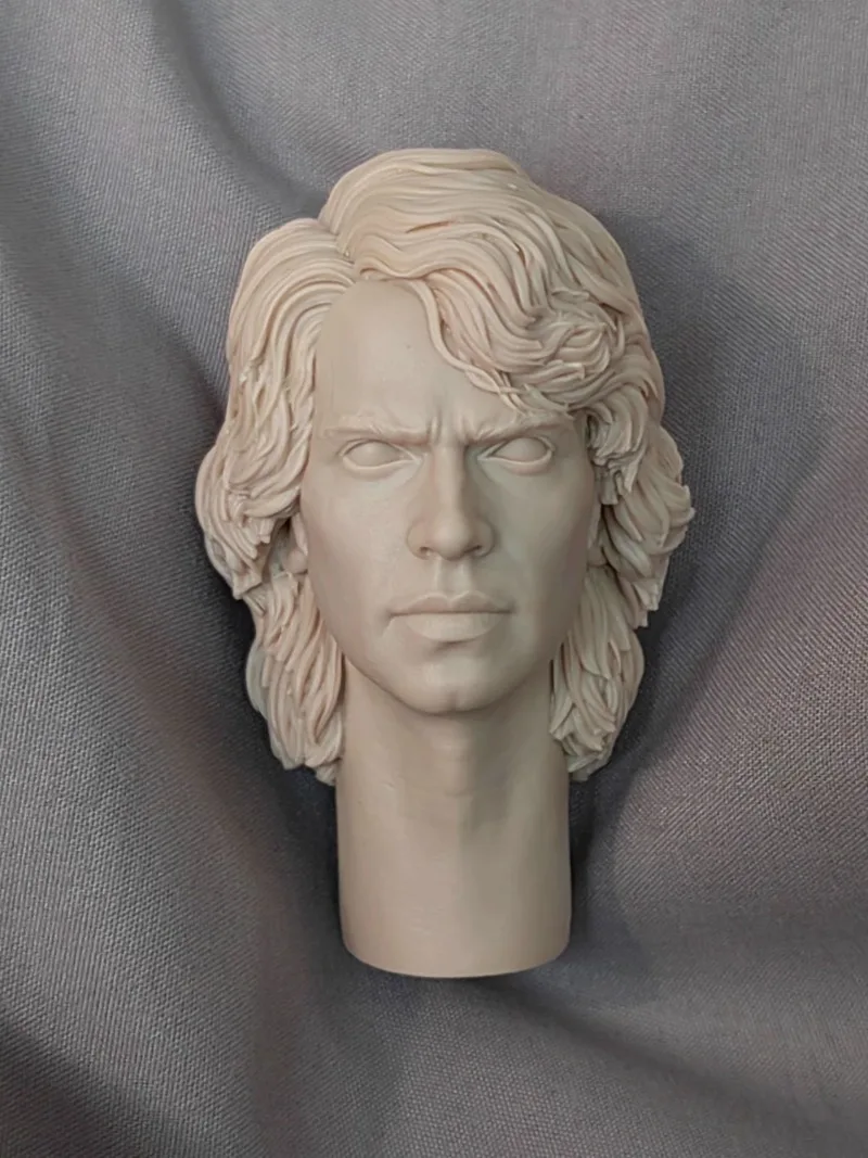 

1/6 Diecast Resin Model Assembly Kit Head Sculpted Model Toy (55mm) Unpainted