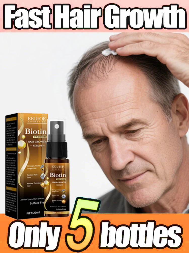 

Biotin Hair Spray Repair Damage Restore Oil Scalp Repair Serum Spray Thicken Hair Health Care