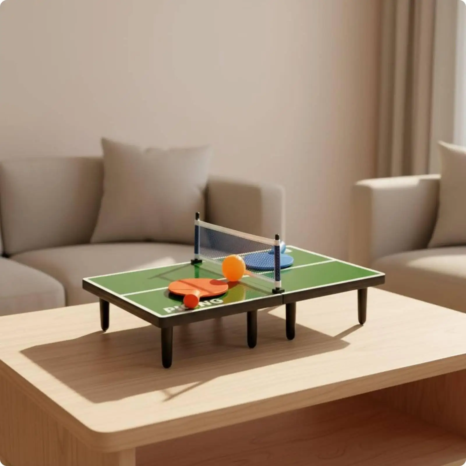 Mini Table Racket Set Group Play Indoor Toy Lightweight for Children