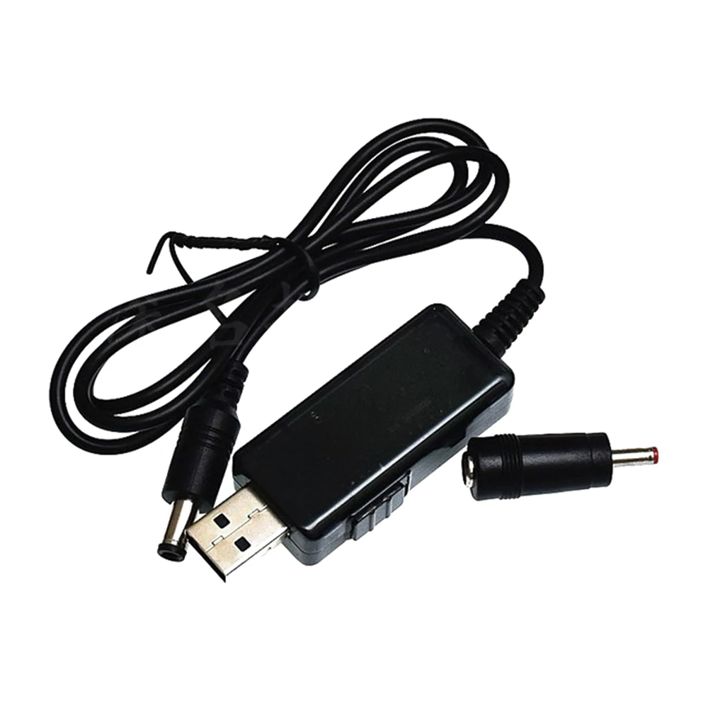 

USB Boost Converter DC 5V to 9V 12V USB Step-up Converter Cable with 3.5x1.35mm Connecter 1A Step-up Power Transformer Regulator