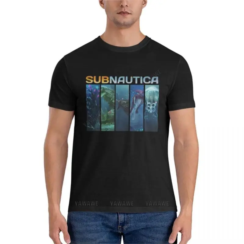 Funny Subnautica Graphic T-Shirt summer top summer clothes brand t-shirt men cotton teeshirt