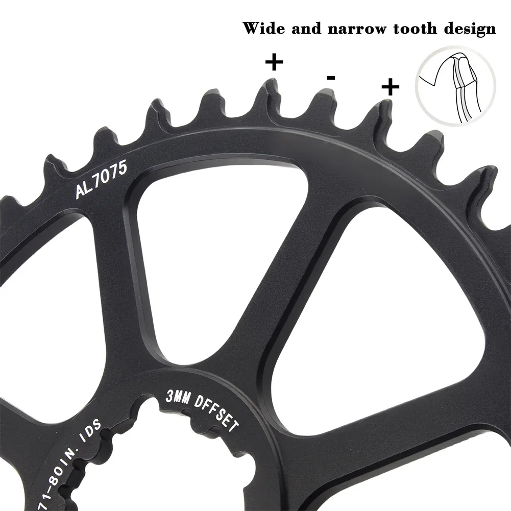 3mm Offset Chainring 12 Speed Chainring Color Fading Resistance Friction Reduction Noise Reduction Rust Resistance For 12 Speeds