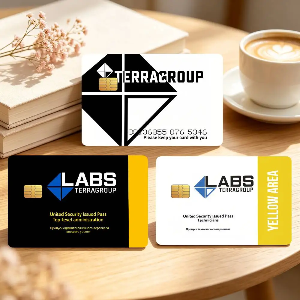 Game E-Escape From T-Tarkov Credit Card Skin Stickers For Bank Bus Metro Cards Waterproof Anti-Scratch Gift 4PCS