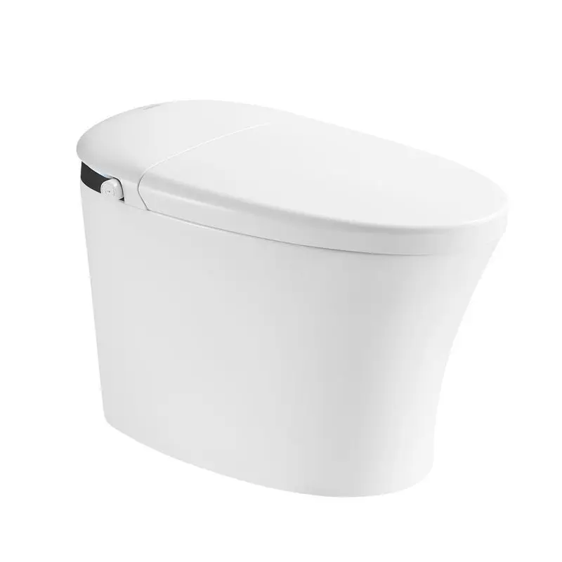 

Smart toilet foam shield with cleaning foot flush swirl siphon toilet