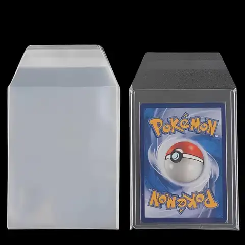 100PCS Clear Magnetic Card Holder Protective Film Hard Plastic Card Sleeves 35PT-100PT Waterproof Protector For Game Photo Cards