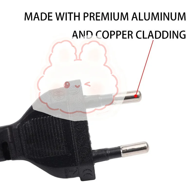 EU Plug to C7 Figure 8 Power Cord 1Pcs 0.5/1/1.2/1.5/1.8/ Stable Current Output Cable for Radio Speaker Small Appliances