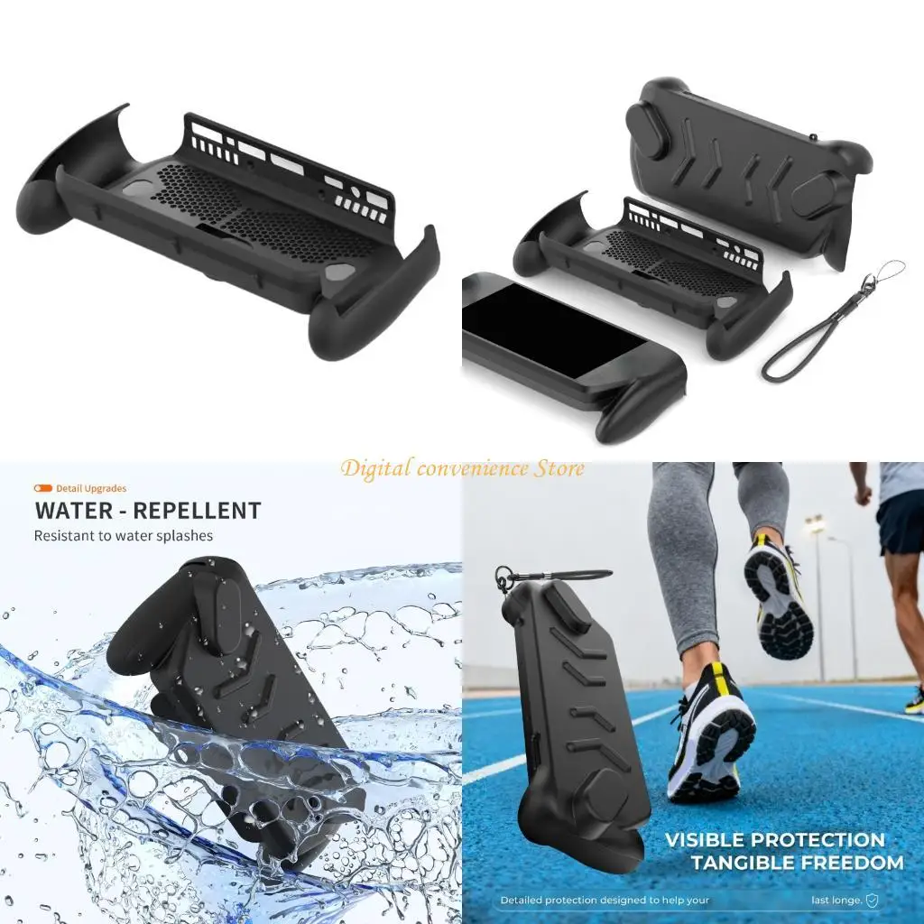 

97QA Защитный чехол для игровой консоли, устойчивый к царапинам верхний нижний корпус с подставкой