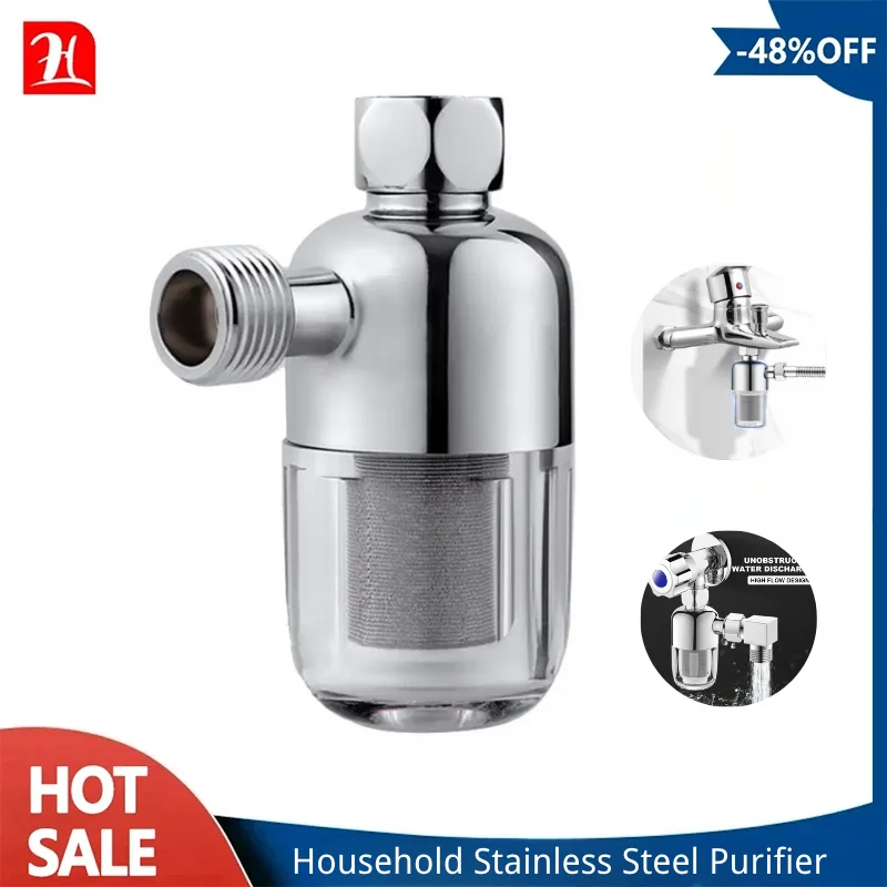 Universal Stainless Steel Water Filter Purifier Drinking Tap Clean Drinking Purification Water Filter Heater Washing Machine