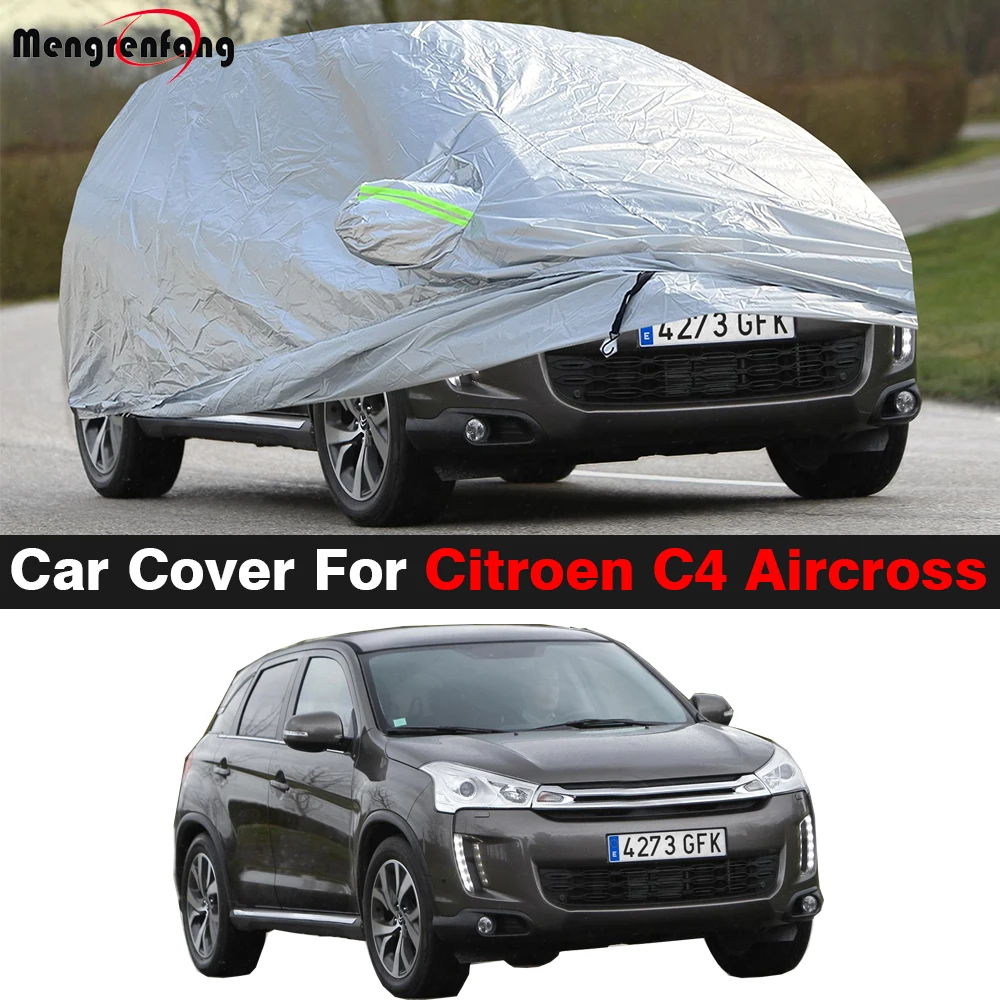 

Car Cover Windproof SUV Sun Shade Snow Rain Scratch Prevent Cover For Citroen C4 Aircross 2012-2025