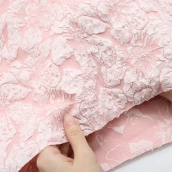 160x50/200cm Relief Lily Jacquard Fabric For Vintage Dresses, Princess Dress, Children's Clothing, Handmade DIY Fabric TJ10253