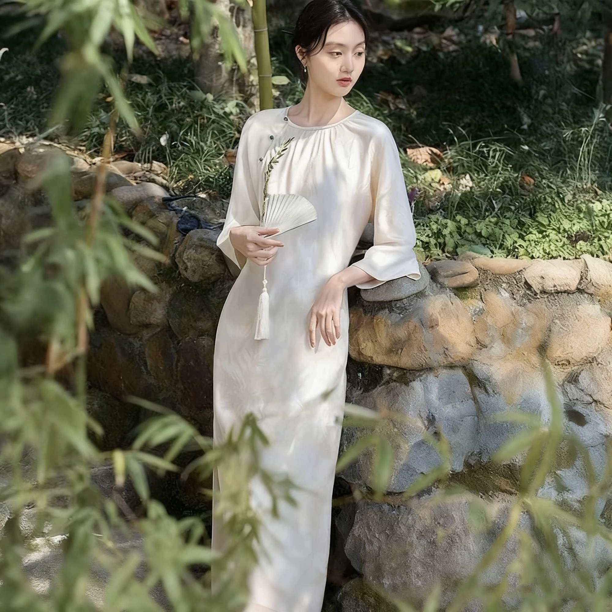 autumn-elegant-new-style-temperament-jacquard-simple-cheongsam-dress-frog-button-chinese-style-national-style-embroidered-dress