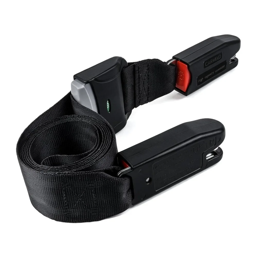 Car Child Safety Seat Belt 2-point Isofix/Latch Interface Connection Strap Fixing Band Adjustable Seat Belt Extender