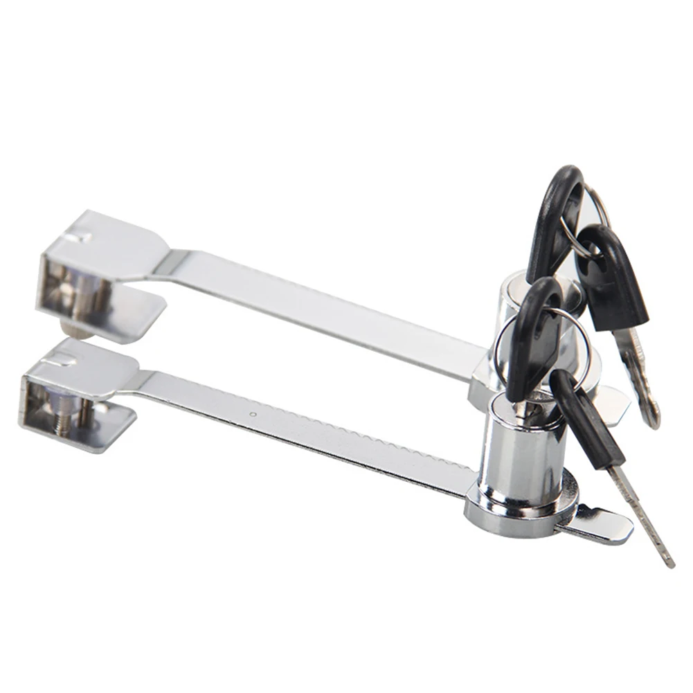 Glass Door Lock Sliding Glass Door Lock Decorative Appearance Clamp Fit Mechanism No Drilling Installation For Glass Doors