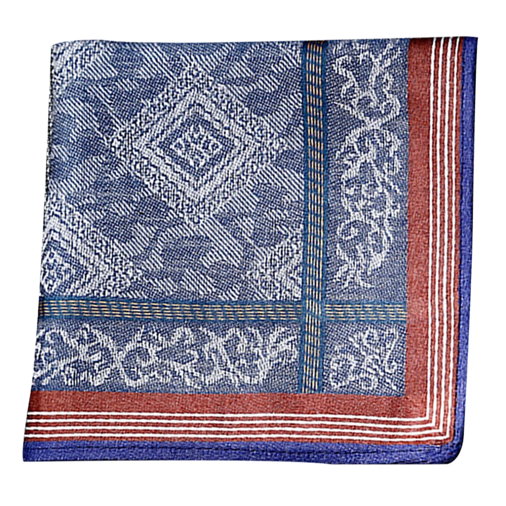 

Men's Handkerchief Cotton Handkerchiefs for Women Royal Blue Bandana Soft Wedding Pocket Squares Man Tea Party