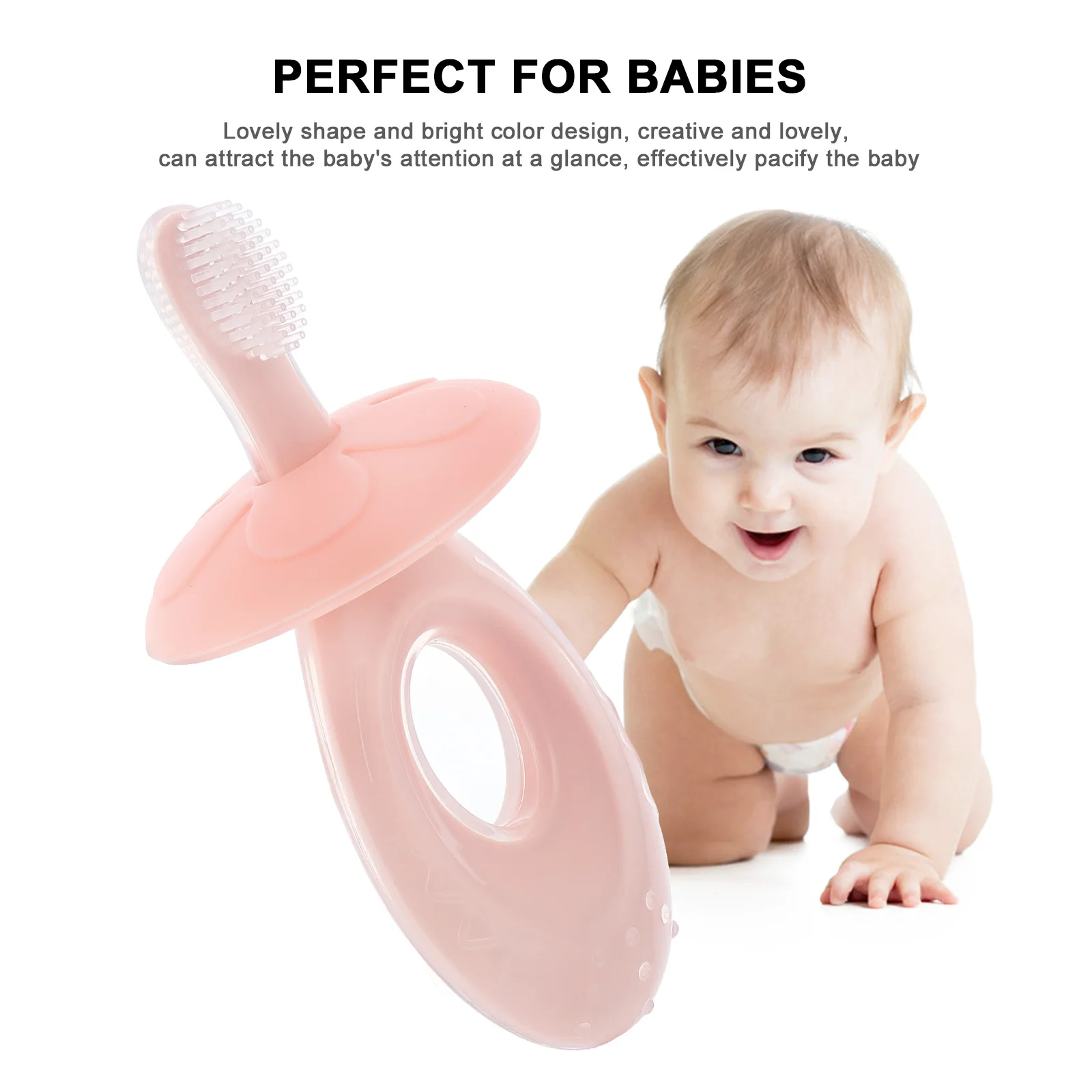 

1 Set Baby Silicone Toothbrush Compact Mini Training Toothbrush For Infant Toddler Healthy Bristle Teeth Cleaning Tool Mouth