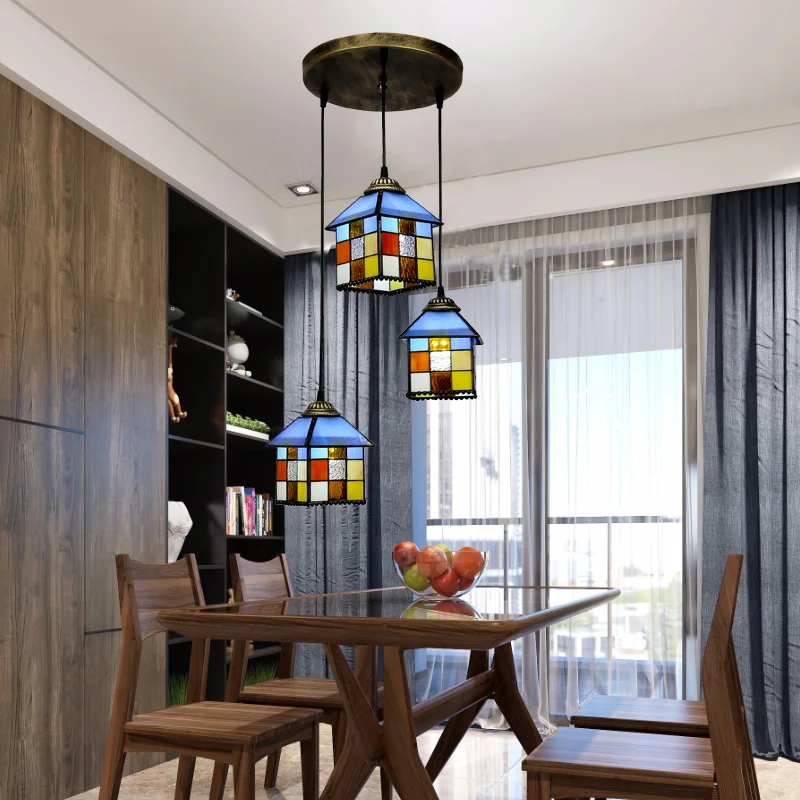 الإبداعية الأزياء مطعم غرفة المعيشة التصميم الإبداعي الممر الممر شرفة الزجاج الديكور الحديد المطاوع الدرج الدوار #2