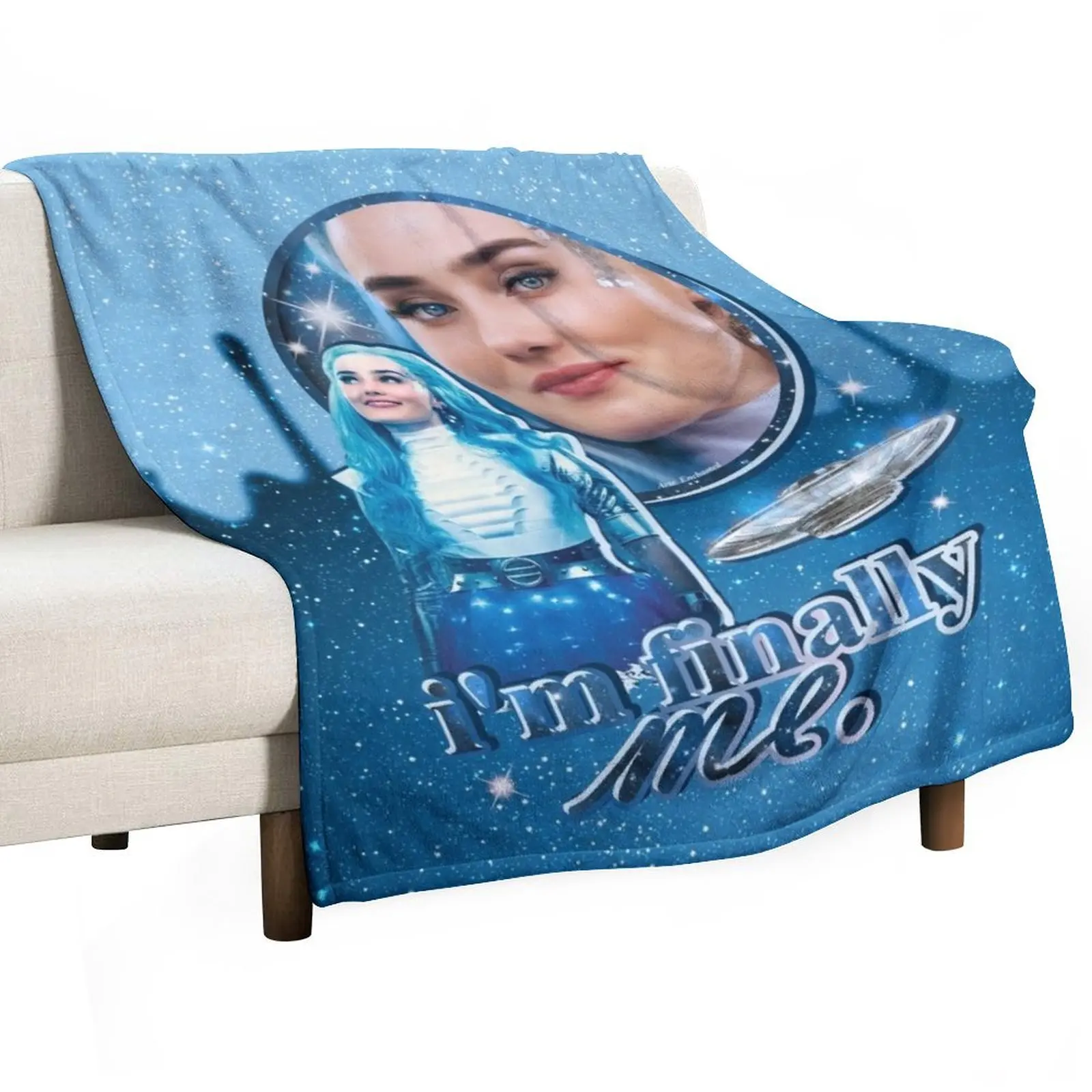 

Addison Alien Zombies 3 - I'm Finally Me! Throw Blanket Color Fast Cozy Throw Blanket