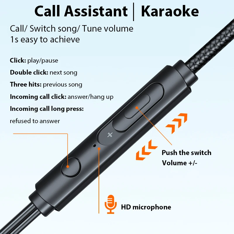 جديد رباعية النواة سماعات 9D الصوت المحيطي باس نوع C & 3.5 مللي متر داخل الأذن سماعات الحد من الضوضاء سماعات الأذن سماعة الألعاب لسامسونج #5