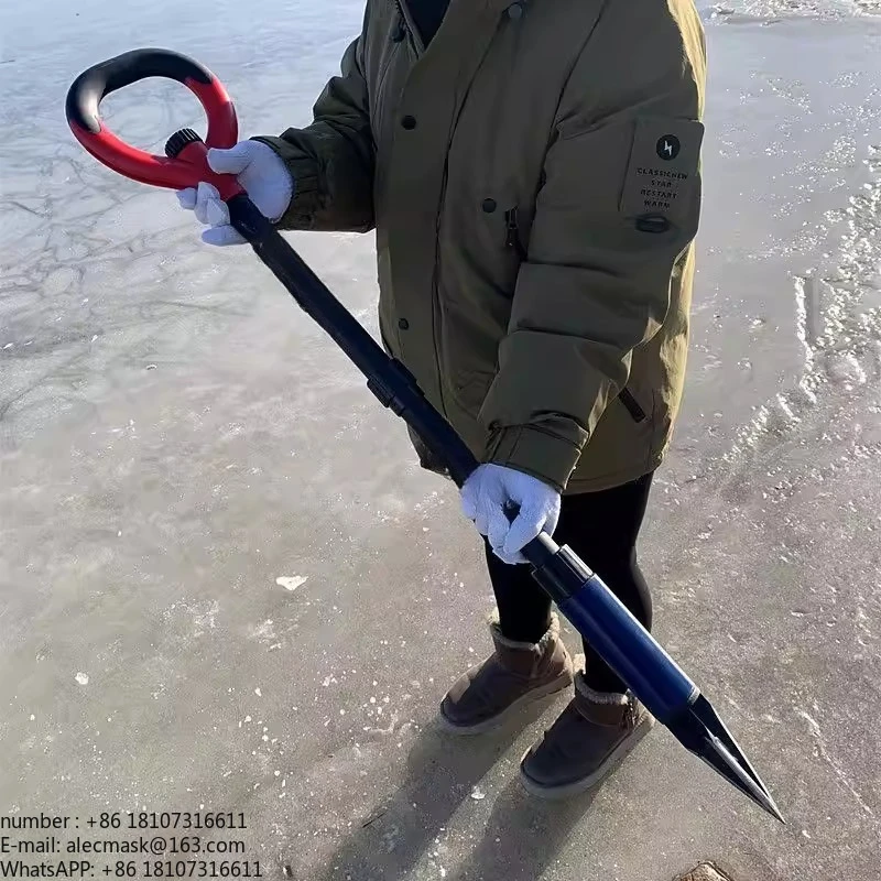 

Ice fishing hole opener Ice breaking tool Removable heavy ice channeling fishing equipment