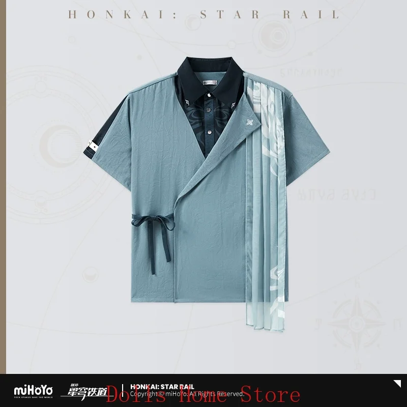 

Mihoyo Honkai Star Rail Original Feixiao Short-sleeved Shirt Game Summer Cosplay Costume Anime Halloween Xmas Gift Role Play Hot